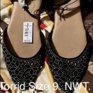 Torrid Black and Sequin Sandals. Never worn but beautiful